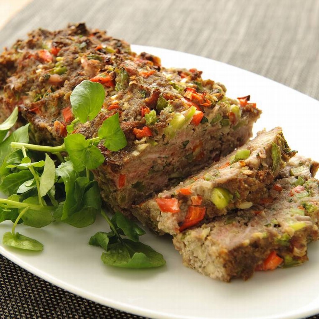 Hackfleichpastete mit Paprika